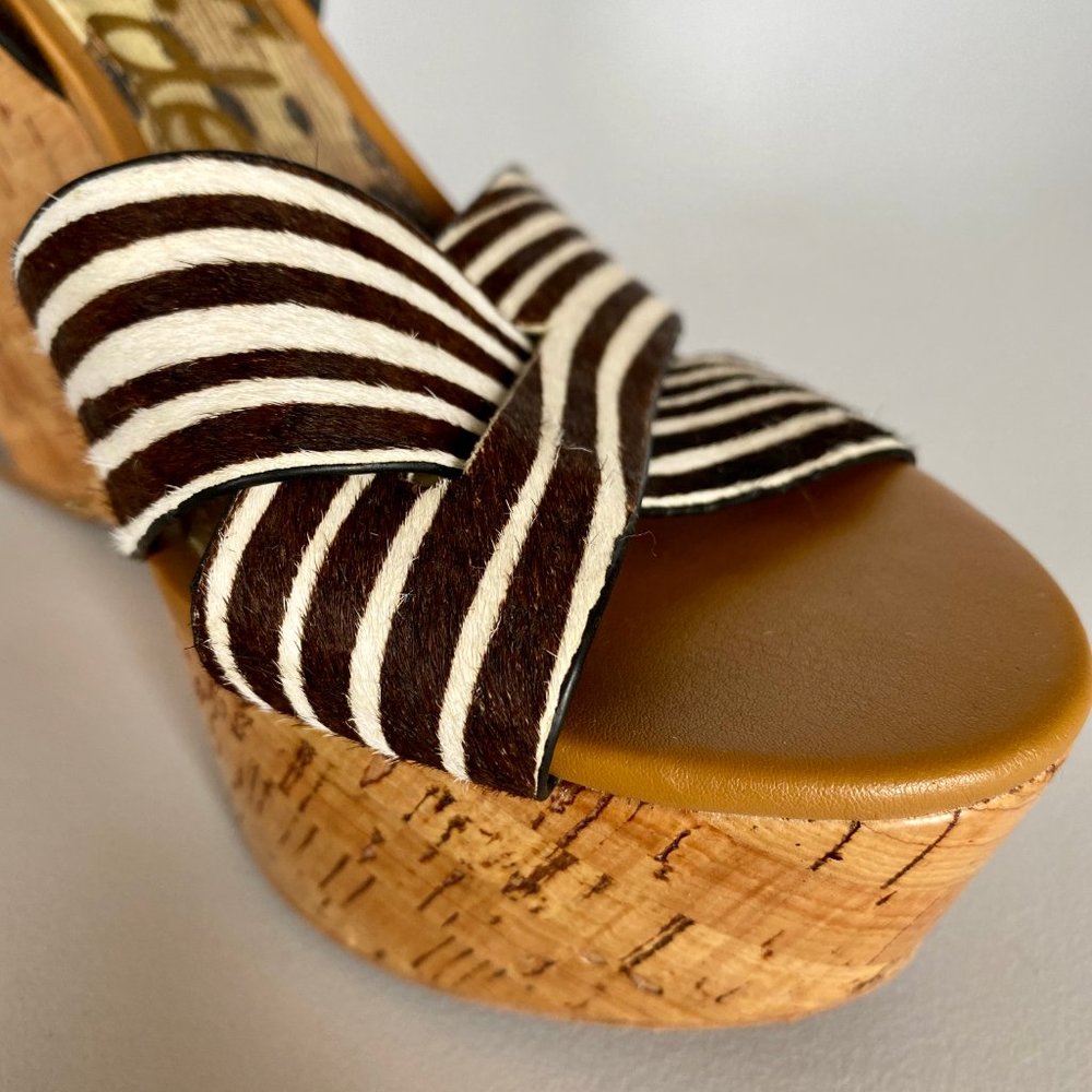 Sam Edelman Wedge With Brown Zebra Stripe - image 3